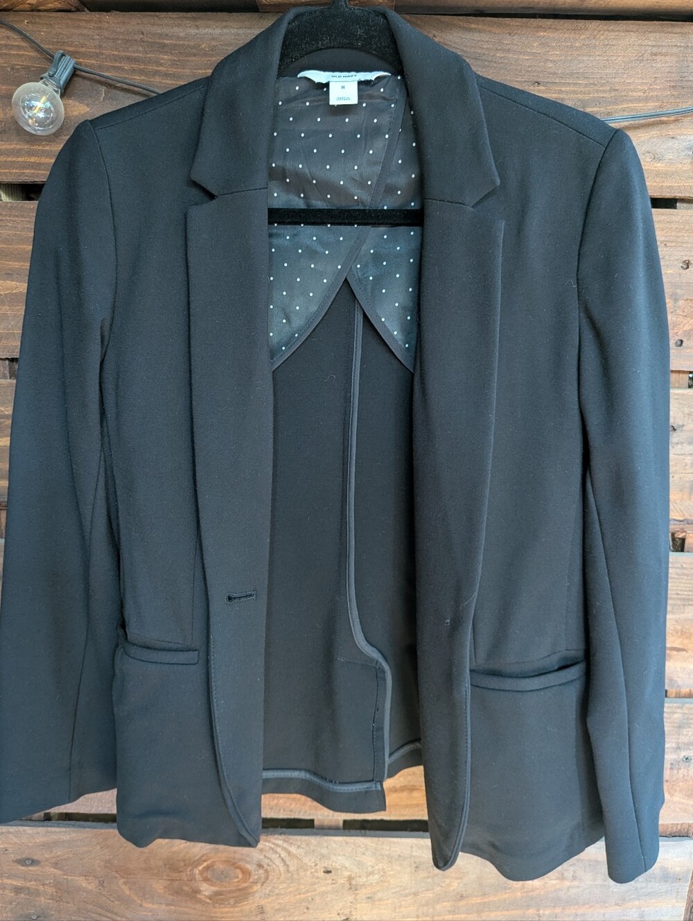 OLD NAVY Women’s Black Blazer Jacket - Classic Tailored Style